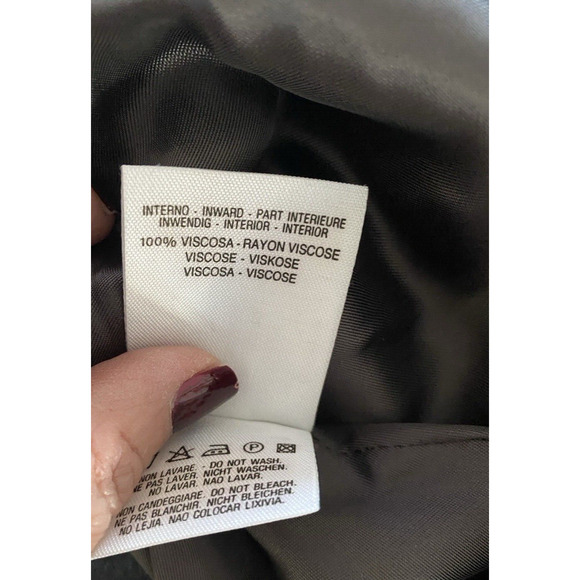 United Colors of Benetton Black 100% Wool Made in Italy Jacket women's 40 (XS) - Picture 7 of 9